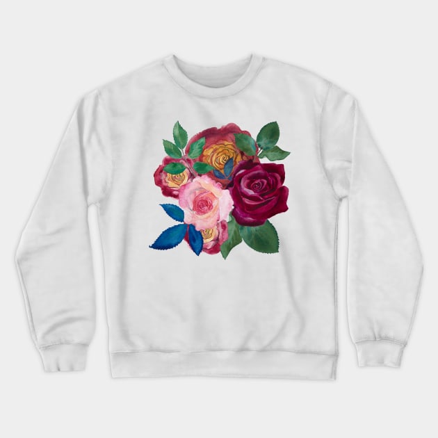 Rose Jewels vintage bouquet Crewneck Sweatshirt by LeanneTalbot